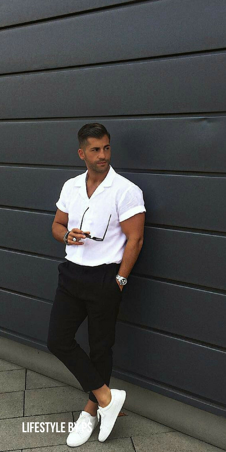 black and white outfit ideas for men