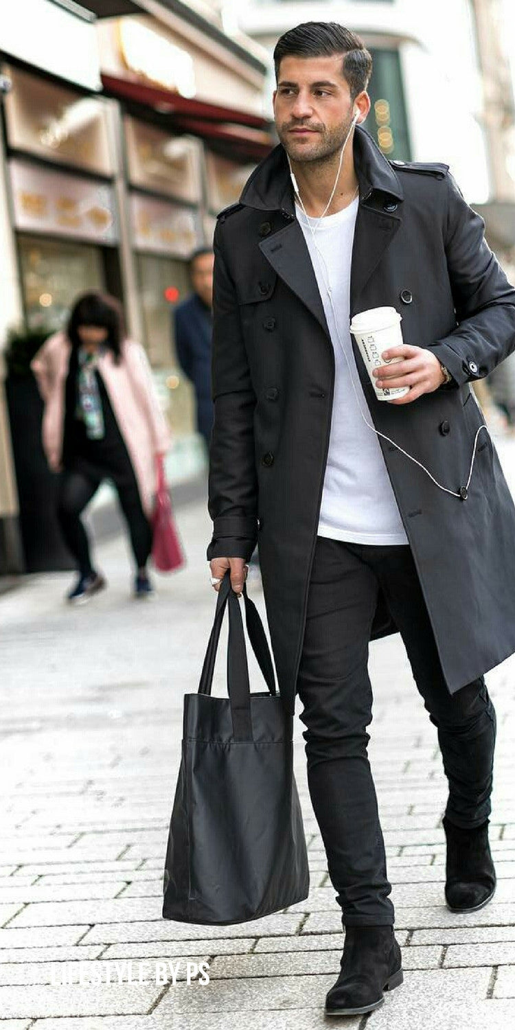black and white outfit ideas for men