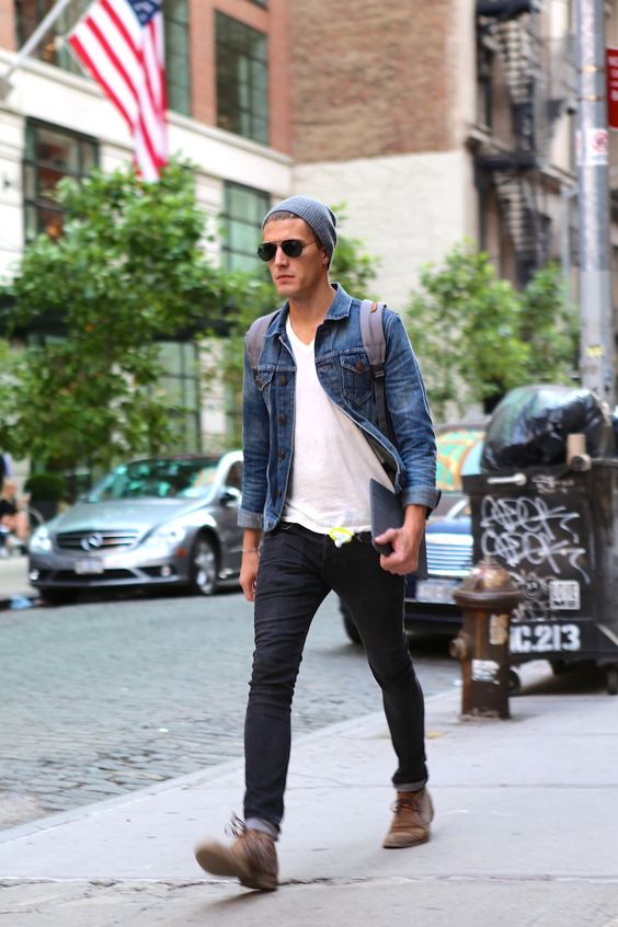 Denim on denim looks for men #denimondenim #mensfashion #style