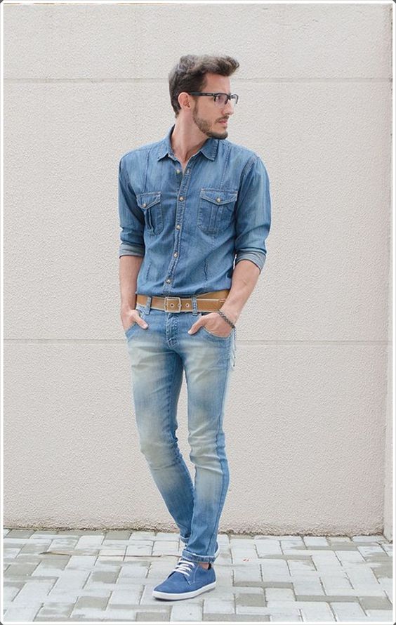 Denim on denim looks for men #denimondenim #mensfashion #style