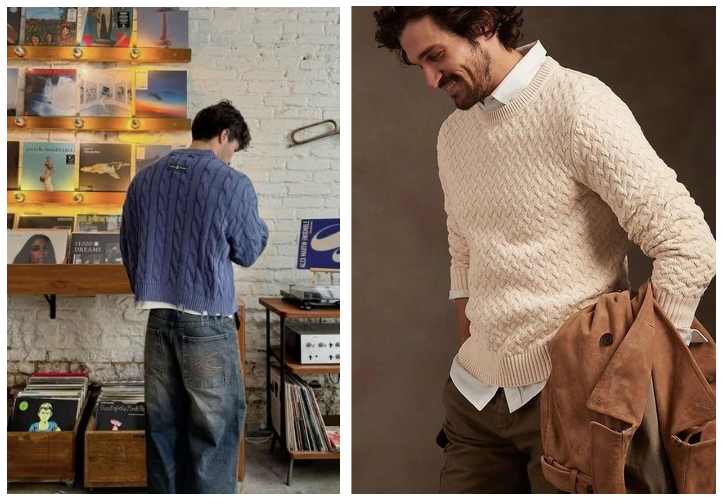 Textured Bases for winter capsule wardrobe men
